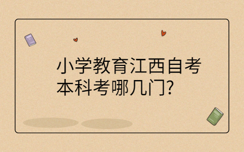 江西自考本科專業(yè)考試